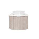 Load image into Gallery viewer, Agena Fluted Wood Grain Wall Hung Vanities Coastal Oak
