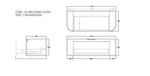 Load image into Gallery viewer, Agena Fluted Wood Grain Wall Hung Vanities Coastal Oak
