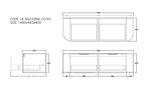 Load image into Gallery viewer, Agena Fluted Wood Grain Wall Hung Vanities Coastal Oak
