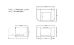 Load image into Gallery viewer, Agena Fluted Wood Grain Wall Hung Vanities Coastal Oak
