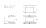 Load image into Gallery viewer, Agena Fluted Wood Grain Wall Hung Vanities Coastal Oak
