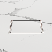 130MM SQUARE TILE INSERT FLOOR WASTE 80MM OUTLET BRUSHED NICKEL