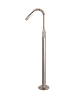 Load image into Gallery viewer, Round Paddle Freestanding Bath Spout and Hand Shower - Champagne
