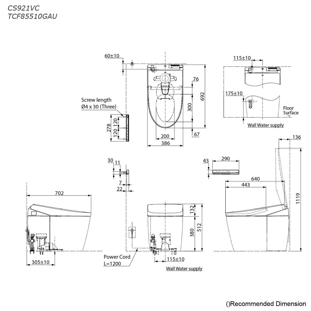 NEOREST AS Luxurious Smart Toilet