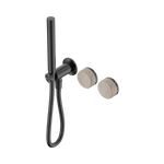 Load image into Gallery viewer, Serenity Progressive Shower System With Rome Travertine Handle And Slim Shower Gun Metal
