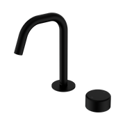 Serenity Progressive Basin Mixer Edge Spout With Metal Handle Matte Black