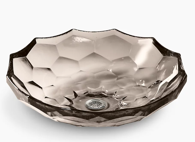 Briolette Faceted Glass Vessel
