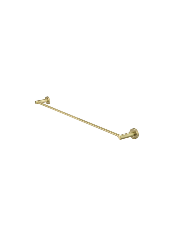 Round Single Towel Rail 600mm - PVD Tiger Bronze