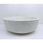 Load image into Gallery viewer, 350*350*120 Circular Above Counter Basin Elios - White Terrazzo

