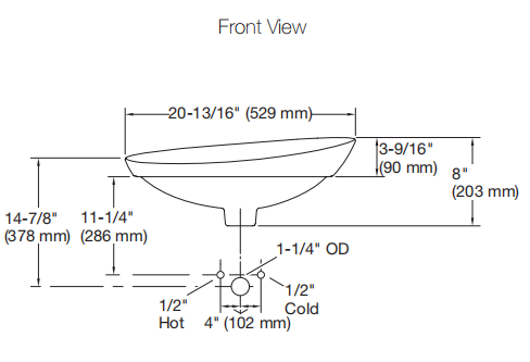 Veil Oval Vessel Basin