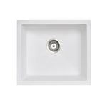 Load image into Gallery viewer, White Carysil Salsa Granite Single Bowl Stone Kitchen Sink 533*457mm
