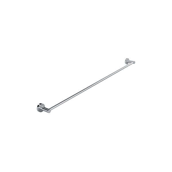 Round Single Towel Rail 900mm - Polished Chrome