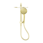 Load image into Gallery viewer, MECCA 2 IN 1 TWIN SHOWER BRUSHED GOLD
