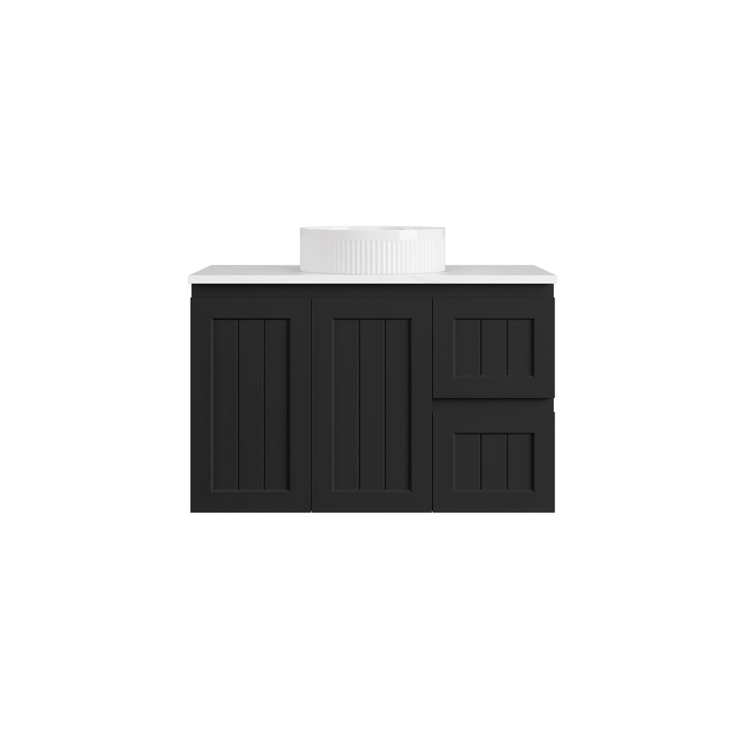 Achill Federation Wall Hung Vanity Matte Black