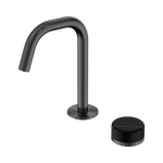 Load image into Gallery viewer, Serenity Progressive Basin Mixer Edge Spout With Marquina Black Handle Gun Metal
