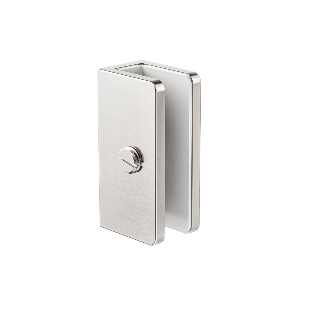 SHOWER U BRACKET 10MM GLASS BRUSHED NICKEL