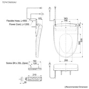 TOTO S7 WASHLET (Elongated) (Remote Control)/CCT