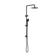 ROUND PROJECT TWIN SHOWER 4 STAR RATING MATTE BLACK