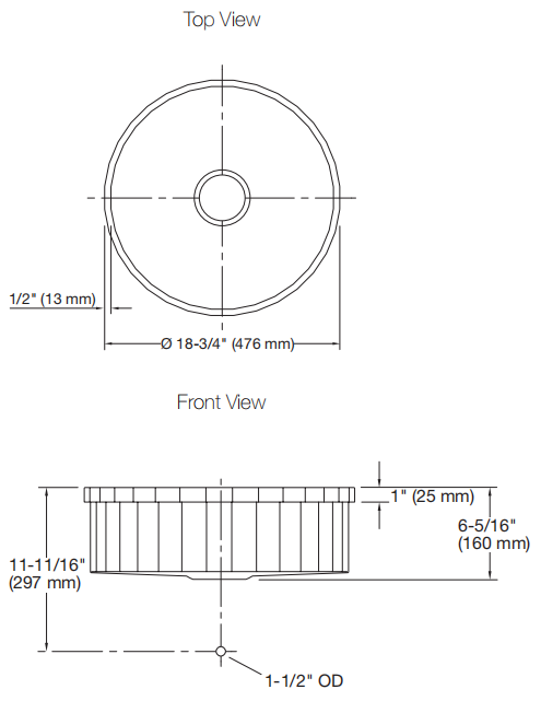 Brinx 19" Single-Bowl Self-rimming Kitchen Sink
