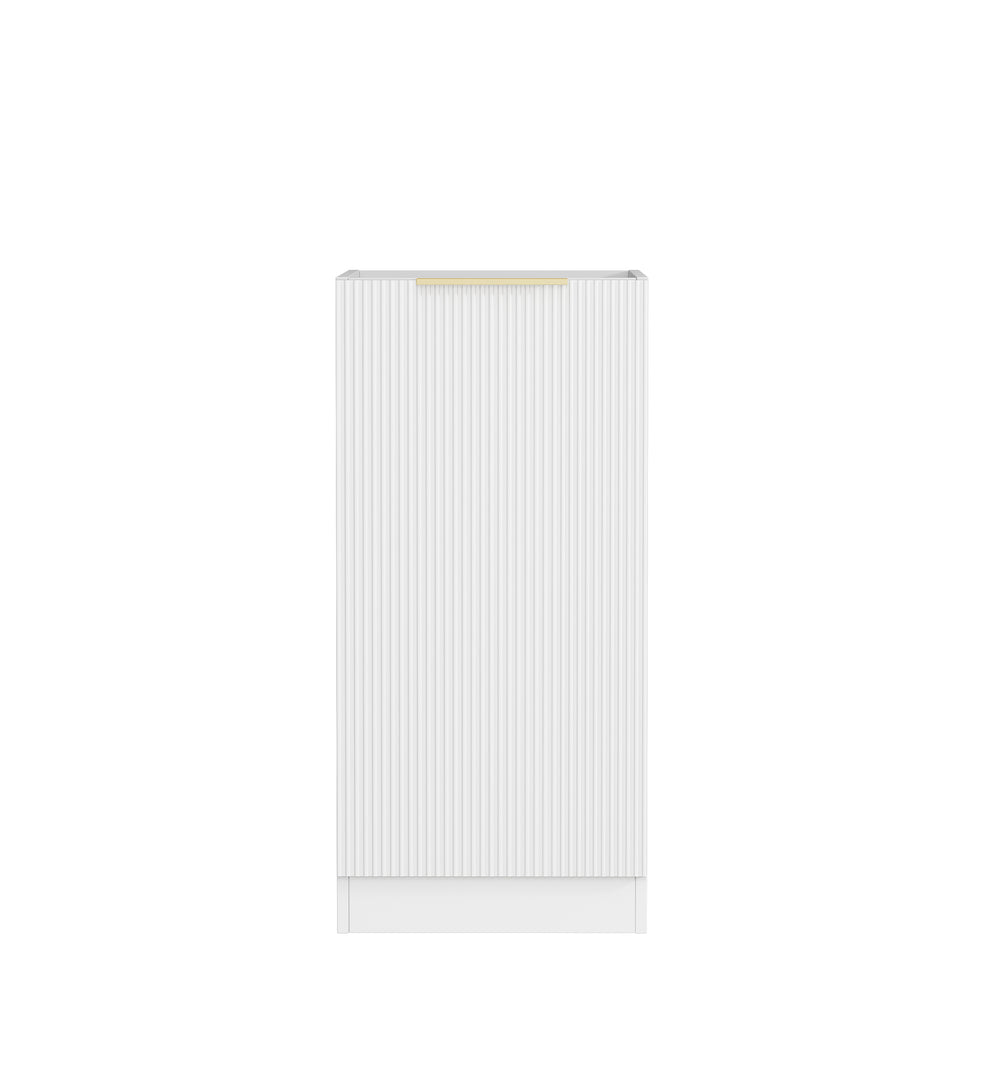 Bondi Laundry 415 Fluted White Base Cabinet with internal Drawer
