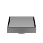 Load image into Gallery viewer, 100mm Square Tile Insert Floor Waste 80mm Outlet Gun Metal
