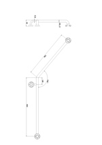 Load image into Gallery viewer, CLASSIC CARE SS304 800 X 700 140 DEGREES RIGHT HAND CHROME
