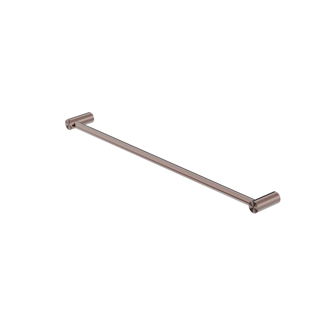 NEW MECCA SINGLE TOWEL RAIL 600MM BRUSHED BRONZE
