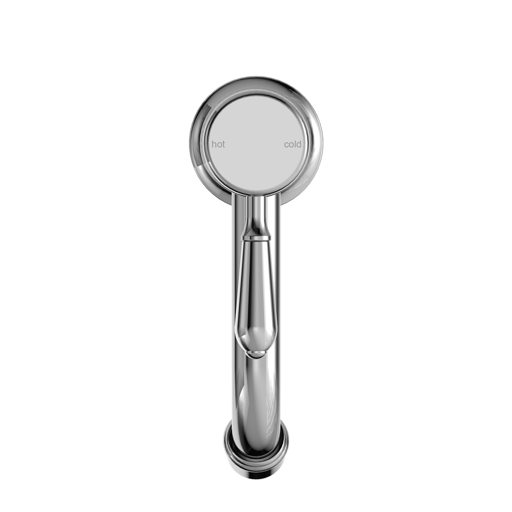 YORK STRAIGHT BASIN MIXER WITH METAL LEVER CHROME