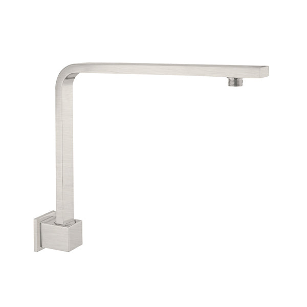 SQUARE SWIVEL SHOWER ARM BRUSHED NICKEL