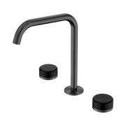 Serenity Bath/Kitchen Set Edge Spout With Marquina Black Handle Gun Metal