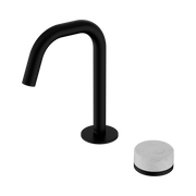 Serenity Progressive Basin Mixer Edge Spout With Carrara Handle Matte Black