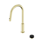 Load image into Gallery viewer, Serenity Progressive Pull Out kitchen Set With Marquina Black Handle Brushed Gold
