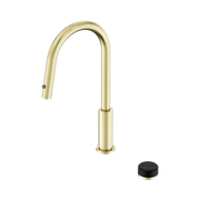 Serenity Progressive Pull Out kitchen Set With Marquina Black Handle Brushed Gold