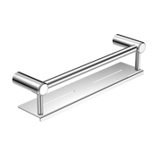 MECCA CARE 25MM GRAB RAIL WITH SHELF 300MM CHROME