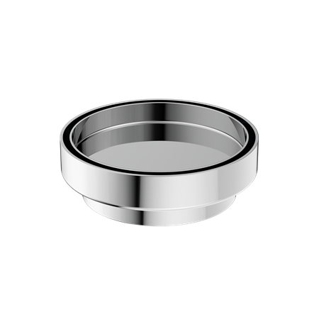 130MM ROUND TILE INSERT FLOOR WASTE 100MM OUTLET CHROME