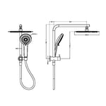 Load image into Gallery viewer, MECCA 2 IN 1 TWIN SHOWER CHROME
