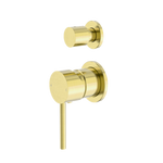 Load image into Gallery viewer, DOLCE SHOWER MIXER WITH DIVERTOR SEPARATE BACK PLATE BRUSHED GOLD
