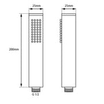 Load image into Gallery viewer, Round Single Function Brushed Nickel Brass Handheld Shower
