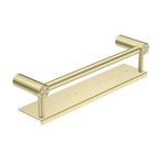 Load image into Gallery viewer, MECCA CARE 25MM GRAB RAIL WITH SHELF 450MM BRUSHED GOLD
