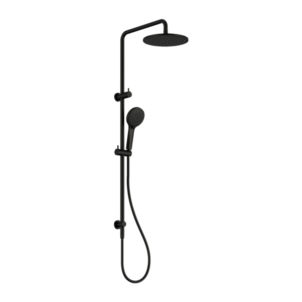 ROUND TWIN SHOWER MATTE BLACK
