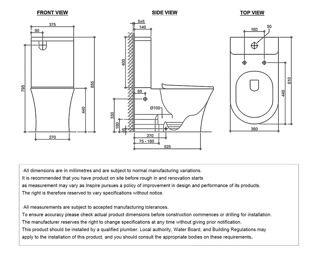 Voghera Wall face Pan Slim seat and Geberit Cistern only (Button Order Separately)