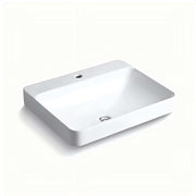 Forefront Rectangular Vessel with single faucet deck 585 x 460mm Installation type: Vessel