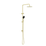 Load image into Gallery viewer, ROUND PROJECT TWIN SHOWER 4 STAR RATING BRUSHED GOLD
