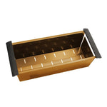 Load image into Gallery viewer, Brushed Brass Stainless Steel Kitchen Sink Colander 440*190*130mm
