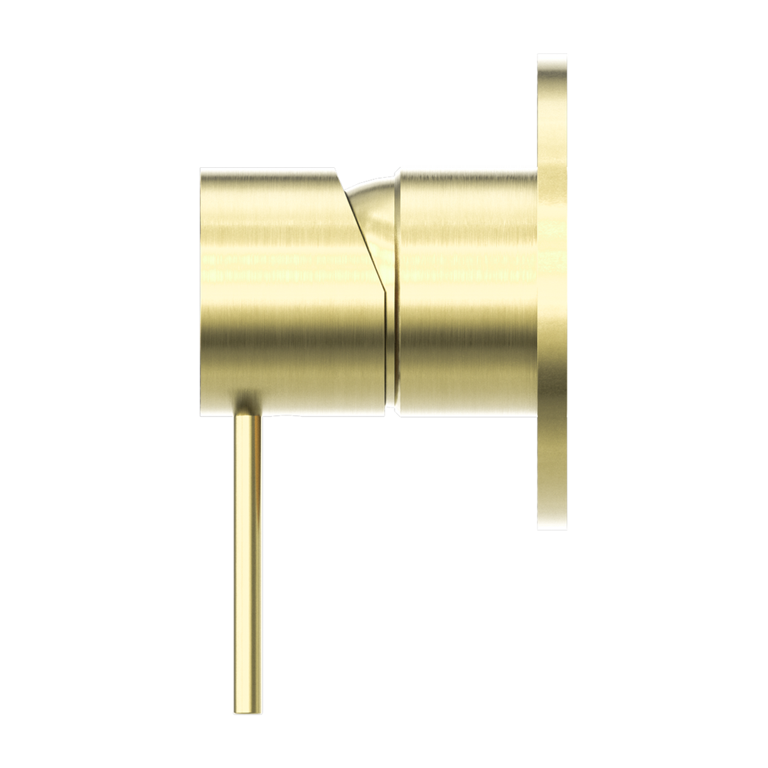 MECCA SHOWER MIXER 80MM PLATE BRUSHED GOLD