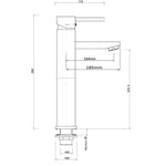 Load image into Gallery viewer, Pentro Gun Metal Grey Round Tall Basin Mixer
