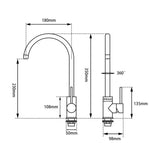 Load image into Gallery viewer, Brushed Brass Kitchen Mixer
