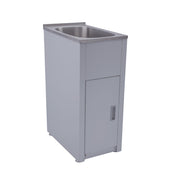 TRADITIONELL   30 LITER COMPACT LAUNDRY TUB & CABINET-WHITE
