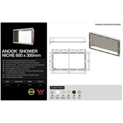 ANOOK 600x300x90mm M Black