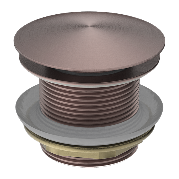 40MM BATH POP-UP PLUG WITH REMOVABEL WASTE NO OVERFLOW BRUSHED BRONZE